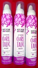 Not Your Mother's Activating Curl Talk Mousse 7oz, 3-Pack, Lightweight Hold NEW