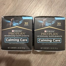 TWO PACK PURINA PROPLAN CALMING CARE Dog Supplements 60 Sachets EXP 02/2026