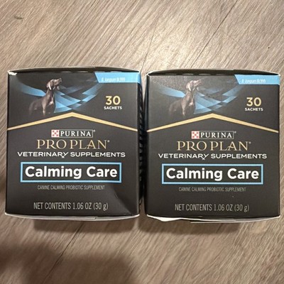 TWO PACK PURINA PROPLAN CALMING CARE Dog Supplements 60 Sachets EXP 03/2026