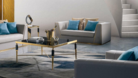 Couchtisch Edler Beistelltisch Wohnzimmer Klassischer Design Tisch Glas Tische