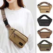 Men Women Fanny Pack Belt Waist Bag Crossbody Sling Shoulder Travel Sport Pouch