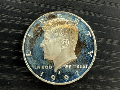 1997 S Kennedy Half Dollar 50c PROOF 90% SILVER Coin - ME5135