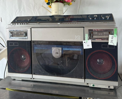 SHARP VZ-V2 Boombox Records Cassette vintage Double sided Playback