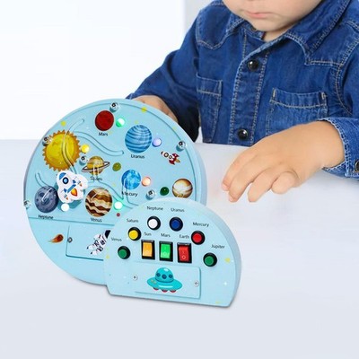 Busy Board mit Licht, Weltraumplanet, LED-Busy Board, Lehrmittel,