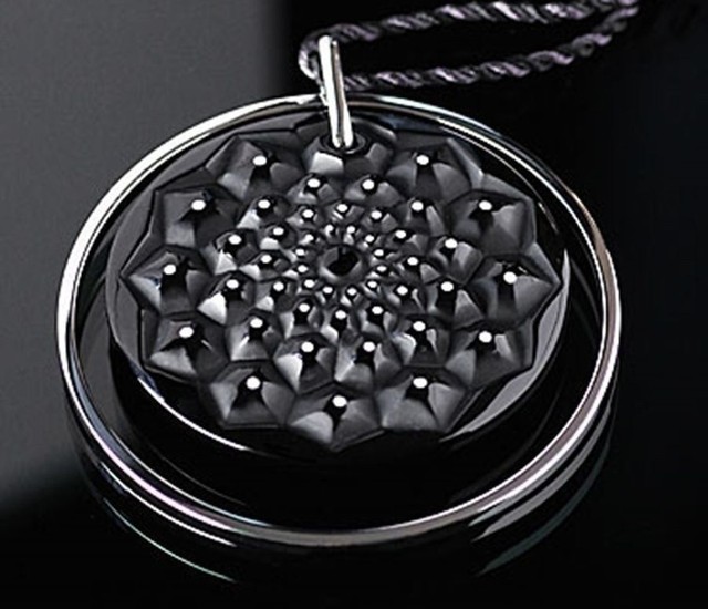 Authentic Lalique Pendant Black Crystal Necklace Cactus Jewelry Dreamcatcher For - Black Crystal Necklace Pendant Authentic Lalique Pendant Black Crystal Necklace Cactus Jewelry Dreamcatcher For - Black Crystal Necklace Pendant