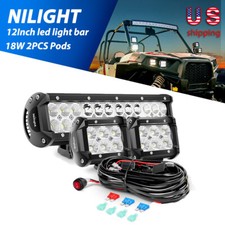 Nilight 12 Inch 72w Led Light Combo Bar 2pcs 4 18w Flood Led Fog Lights Wiring Nilight 12 Inch 72w Led Light Combo Bar 2pcs 4 18w Flood Led Fog Lights Wiring