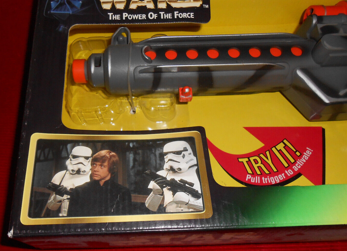 STAR WARS THE POWER OF THE FORCE ELECTRONIC BLASTER RIFLE LIGHT