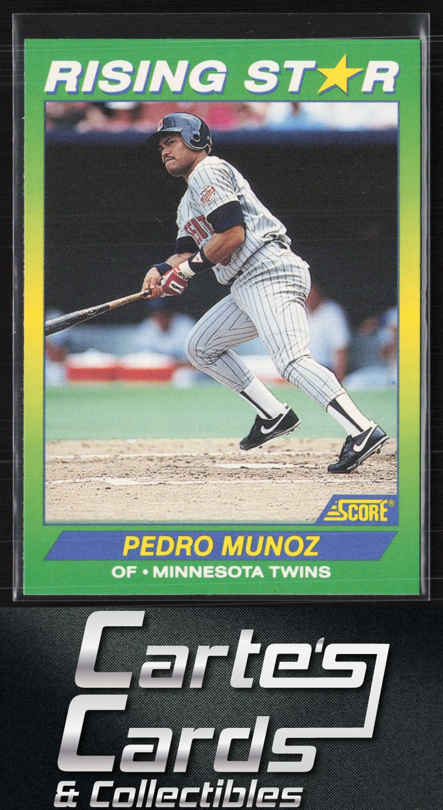 Pedro Munoz 1992 Score 100 Rising Stars #74 Minnesota Twins