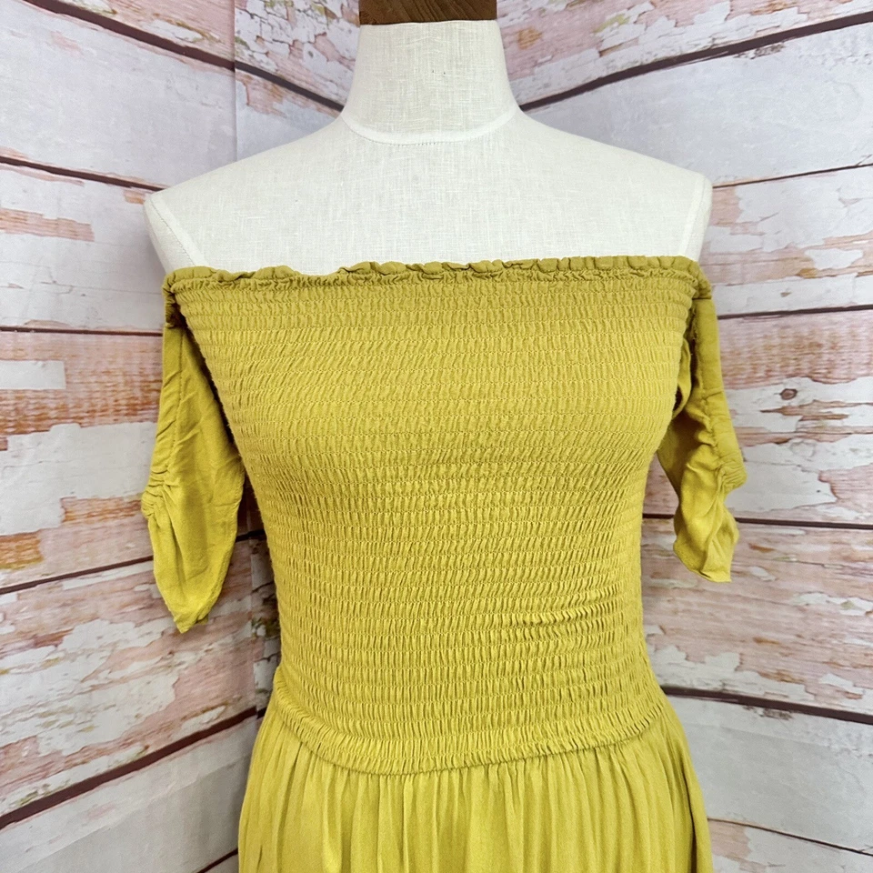 Maxi Vestido Young Fabulous And Broke Frida Calado Medio Verde Chartreuse Foto 2 de 4