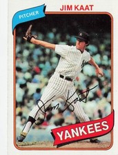 Jim Kaat Topps 1980 Baseball Card #250