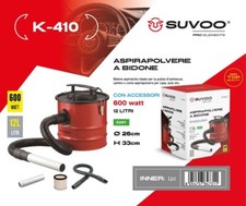 Aspirapolvere A Bidone 600W 12Lt Casa Auto K-410 hsb