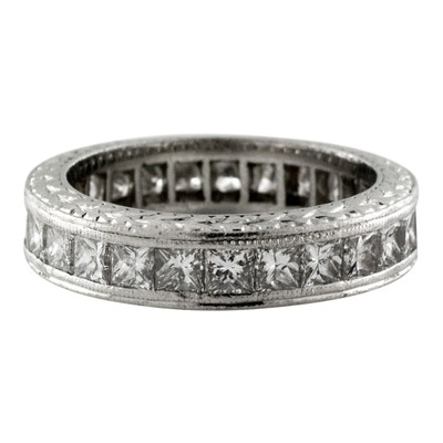 Platinum Channel Set Diamond Band Photos