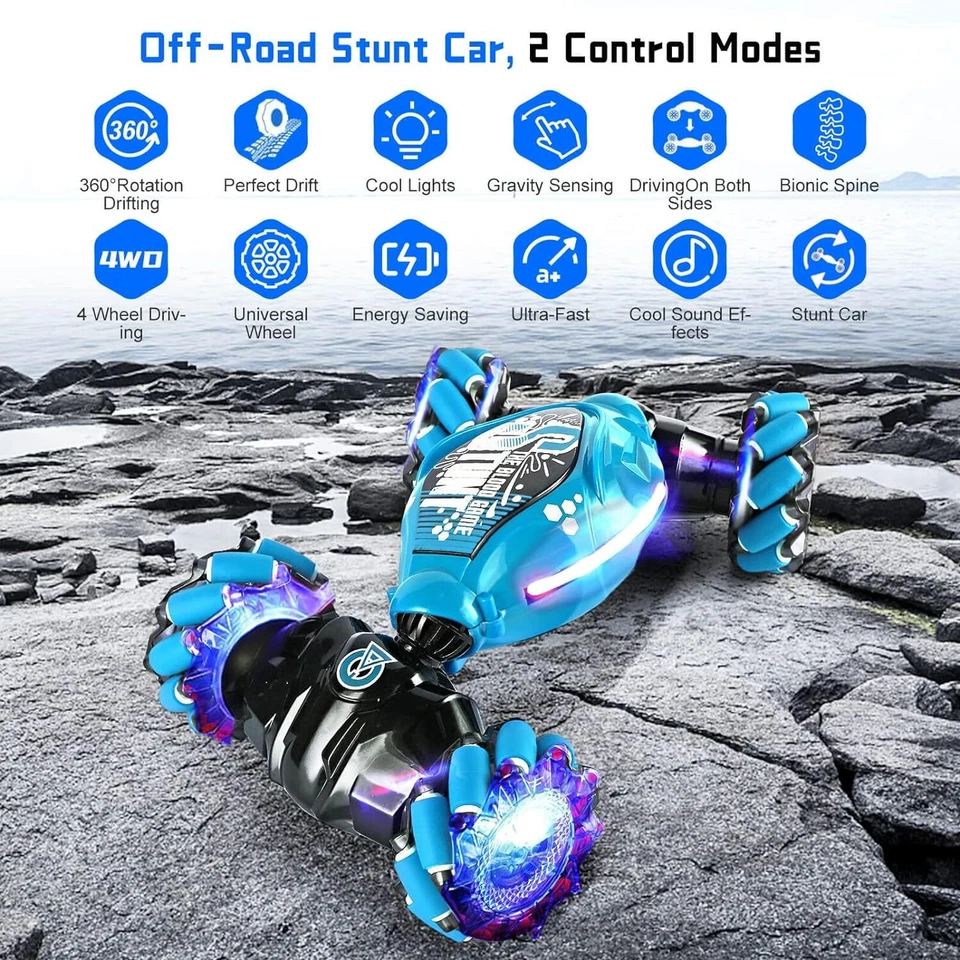 Ferngesteuertes Auto 2,4 GHz 360°Flip RC Auto Off-Road Twist Auto 4WD Offroad RC - Bild 4 von 4