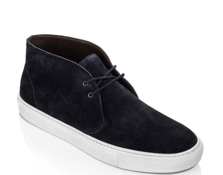 To Boot New York Navy Blue Suede Lace Up Sneakers Size 8.5  display picture 2