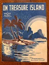 On Treasure Island Joe Burke Edgar Leslie 1935 Sheet Music Cover Art On Treasure Island Joe Burke Edgar Leslie 1935 Sheet Music Cover Art
