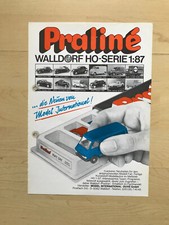 Praliné Modellautos H0 1:87 Neuheitenblatt ohne Jahresangabe einseitig gelocht