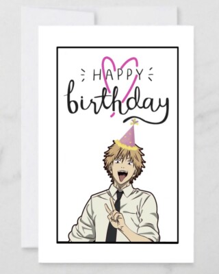 Denji Birthday Card