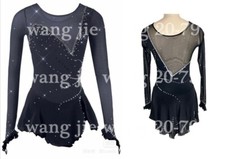 New Ice Figure Skating Dress, Figure Skating Dress For Competition black