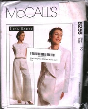 8256 McCalls Vintage SEWING Pattern Misses 1990s Jacket Top Pants Lida FF UNCUT