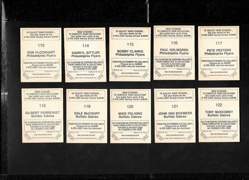 1982-83 OPC 82-83 O PEE CHEE NHL HOCKEY STICKER 1-132 SEE LIST - Picture 239 of 263