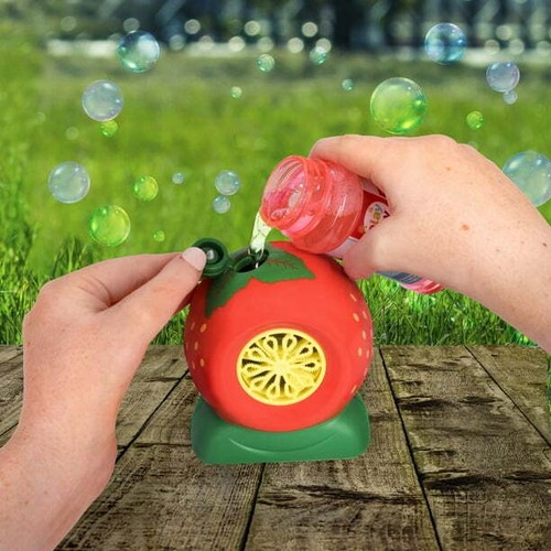 Soplador de burbujas de fresa Play Day, solución de burbujas perfumada de 4 oz, niños de 3+ años - Imagen 5 de 5