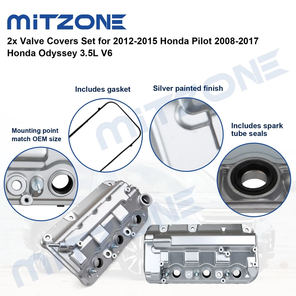 Juego de 2 fundas de válvula para Honda Pilot 2012-2015 2008-2017 Honda Odyssey 3,5 L V6🚗 Foto 4 de 4