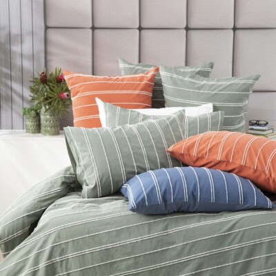 Renee Taylor Hudson vintage washed Cotton Chenille Quilt cover set