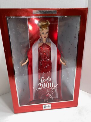 BARBIE DOLL 2000 MILLENIUM COLLECTOR EDITION RED GOWN MATTEL