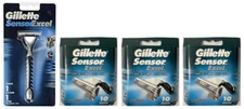 Gillette Sensor Excel Razor Handle + 30 Sensor Excel Refill Cartridges