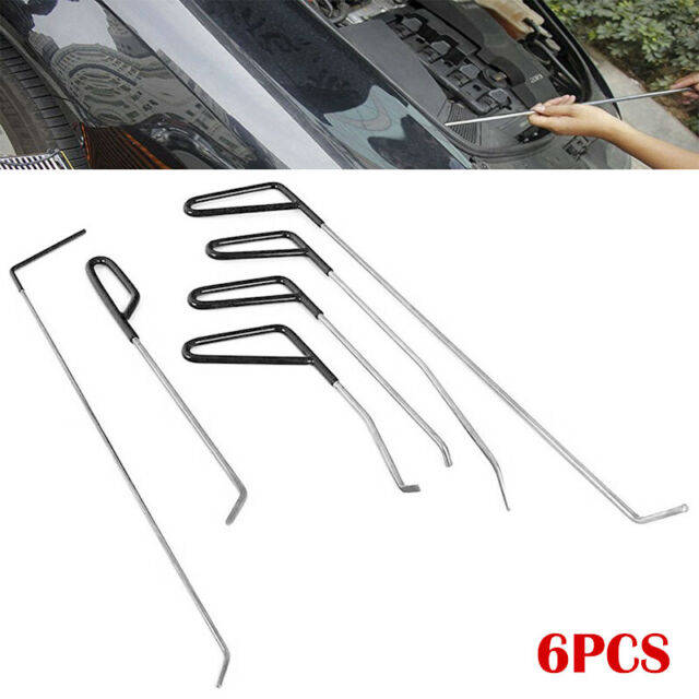 6pcs Auto PDR Puller Rods Dent Paintless Repair Tools Car Removal Hail Push Kits CQ11318