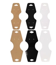 Self-Adhesive Jewelry Fold Over Necklace/Earring Bracelet Display Cards 100 Pcs