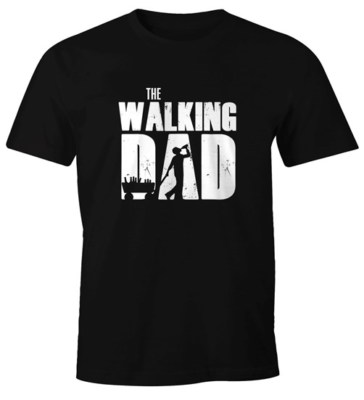 Herren T-Shirt The Walking Dad Bier Vatertag Geschenk Fun-Shirt Moonworks 