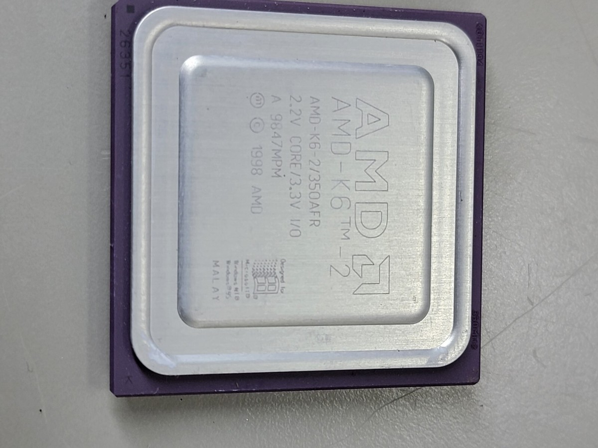 AMD-K6-2 350MHz プロセッサ AMD K6-2 350MHz (AMD-K6-2/350AFR) Processor for sale online | eBay