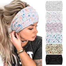 Headbands for Women Wide Knotted Head Bands for Women's Hair Bandana Turban B...