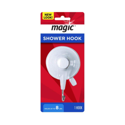#ad Shower and Bathtub Suction Hook in White Metal $5.31