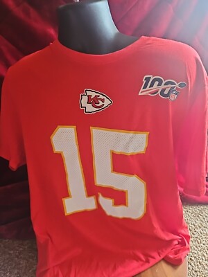 NFL Nike TEE Patrick Mahomes Jersey Style Shirt XXL Dri-fit EUC 100 Anniversary