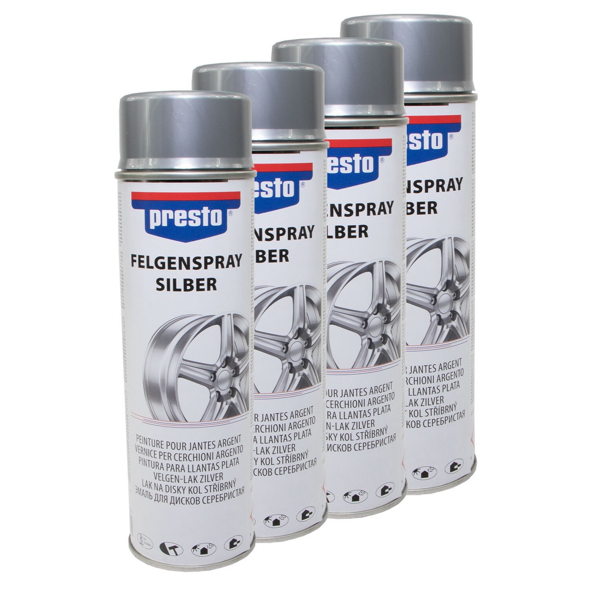 3x Felgenlack Silber – 500 Ml Sprühdosen, Schnelltrocknend, Hitzebeständig Bis 80°C, Für Stahl- & Leichtmetallfelgen