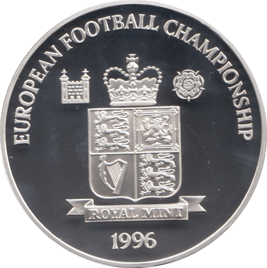 Silver Proof Coin Royal Mint 1996 Euro Football Championship Sir Tom