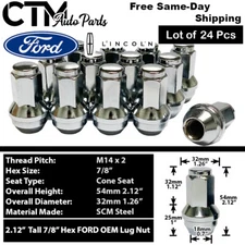 24PC FORD F150 NAVIGATOR EXPEDITION 2003-2014 OEM FACTORY STYLE LUG NUTS M14x2