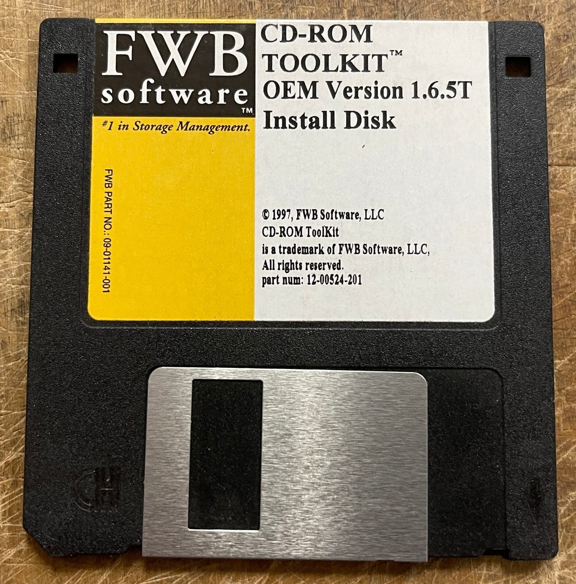 Vintage FWB CD-ROM TOOLKIT OEM Version 1.6.5T Floppy TESTED and