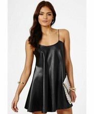 WOMEN LADIES LEATHER LOOK PVC