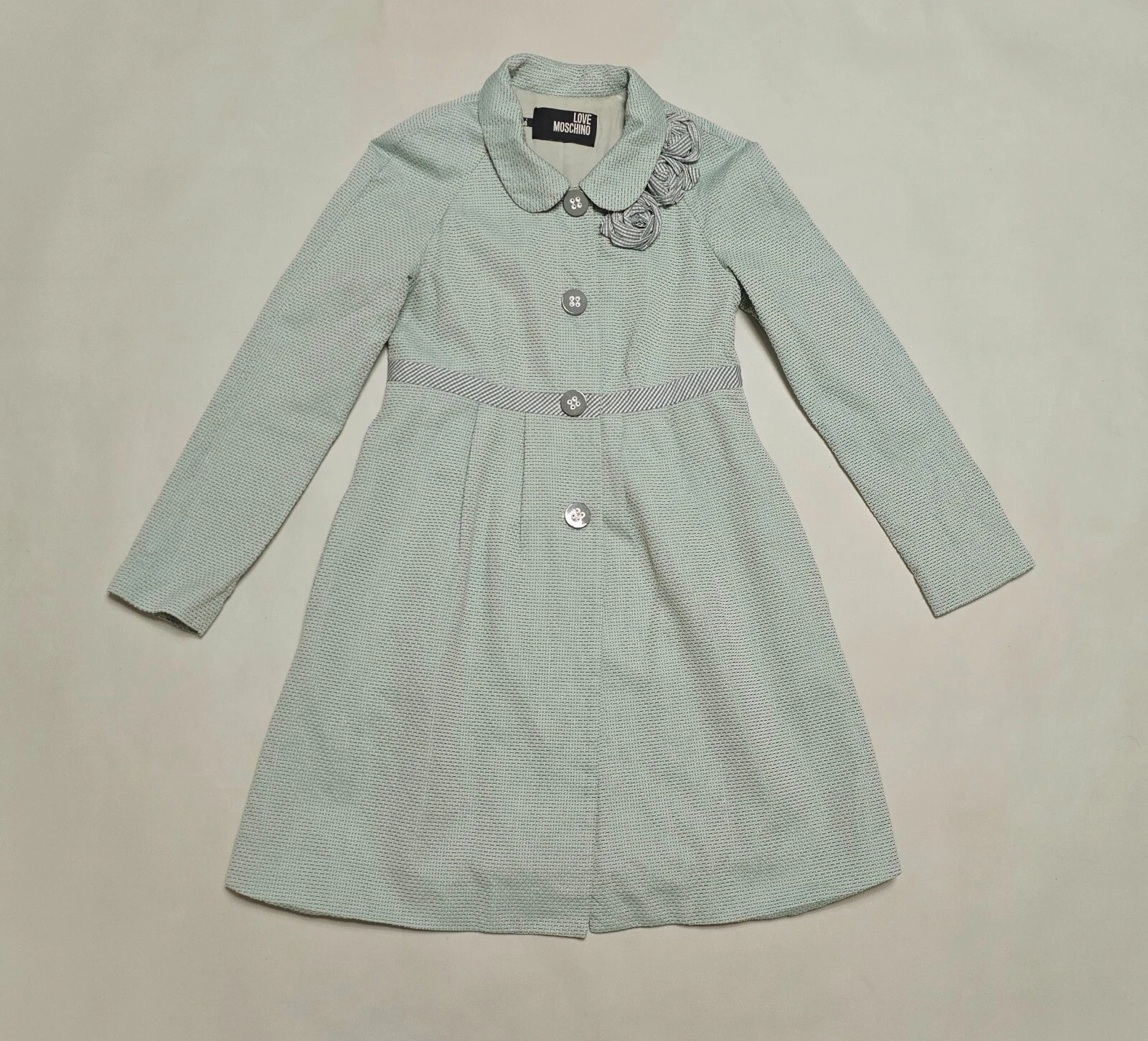 Love Moschino costume vestito giacca jacket dress verde taglia 36