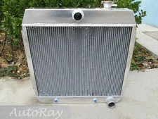 3 Rows Aluminum Radiator for Ford Chevy Bel Air W/Cooler V8 1955-1957 Auto 56