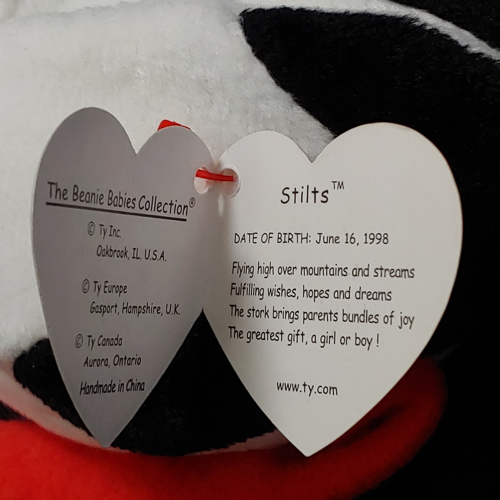 Ty Beanie Babies Stilts the Stork 1998 eBay