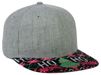 Lids Ho Ho Ho Flat Hat Snapback Cap Holiday Ugly Christmas
