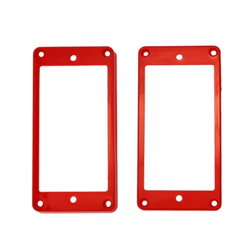 Guitar Humbucker Mounting Rings Flat Curved Double Coil Pickup Plastic Frame LP