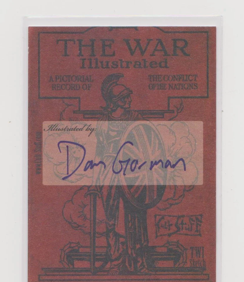1914 WAR ILLUSTRATED TRADING CARDS SKETCH - SKETCHED BY DAN GORMAN OVER THE TOP - Image 2 of 3