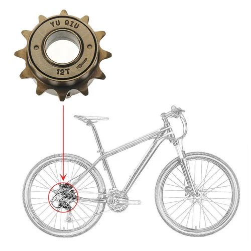 12/14/16 Zähne Bike Fahrrad Zahnkranz Freilauf Ritzel Zahnrad Singlespeed Ersatz - Bild 2 von 12