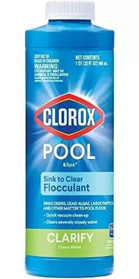 Clorox Pool Spa Sink to Clear Flocculant 1 Quart Clears Cloudy Water Fast