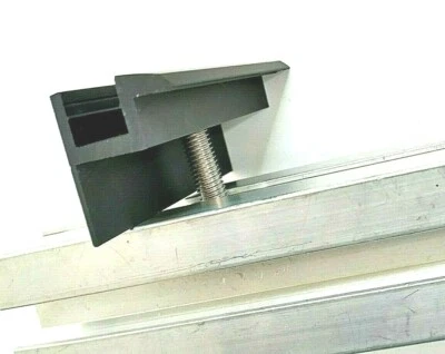 SCHWARZ Solar ENDklemme 30 mm Modulhöhe Solarmodul Photovoltaik ALU Befestigung
